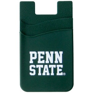 green phone wallet dual pocket with printed Penn State